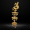 Brass Peacock Shape 3 Floor Oil Lamp 27kg